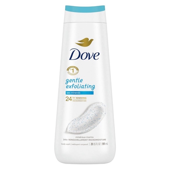 New 2 pack Dove Gentle Exfoliating Body Wash | Sea Minerals 20oz each - Picture 3 of 9
